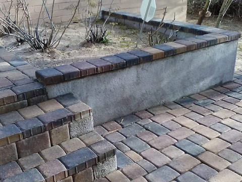 Pavers and Retainer